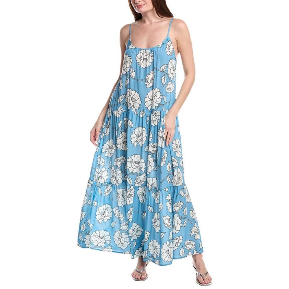 Pq Swim Womens Aaron Long Dress, Blue